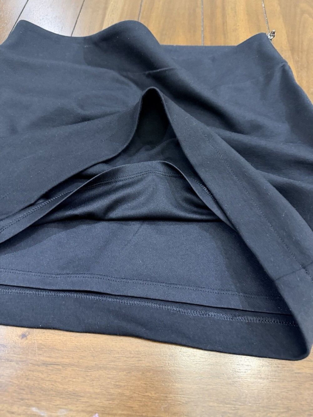 Banana Republic Black Solid A-Line Mini Skirt High Rise Lined Zip Size 10 - Picture 6 of 9